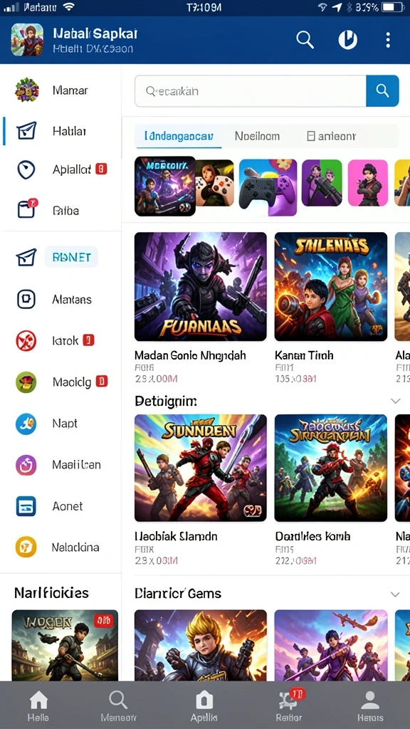 Banyak pilihan tema permainan slot.