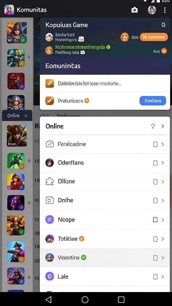 Leaderboard yang menunjukkan peringkat pemain secara real-time.