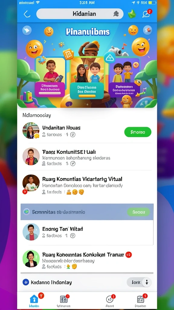 Tampilan awal yang menarik dengan grafis berkualitas tinggi.