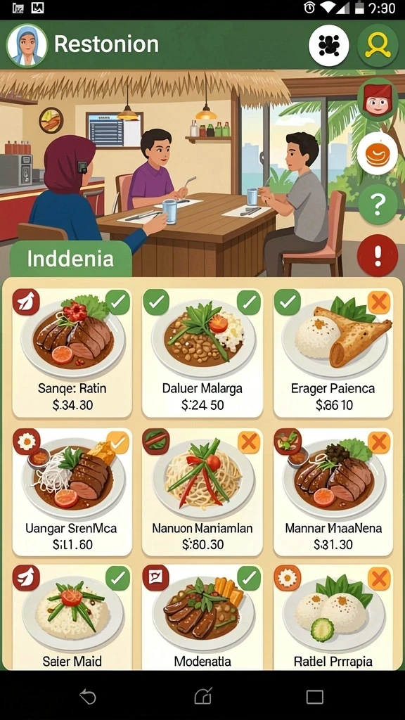 Tampilan antarmuka yang menarik dan user-friendly.