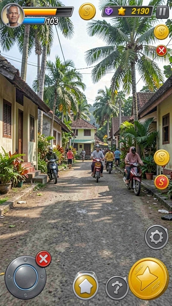 Tampilan grafis yang menawan dan cerah.