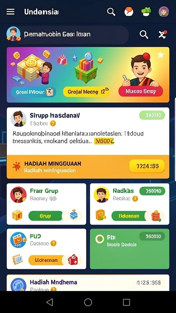 Visual efek saat memenangkan level dan mengumpulkan harta.
