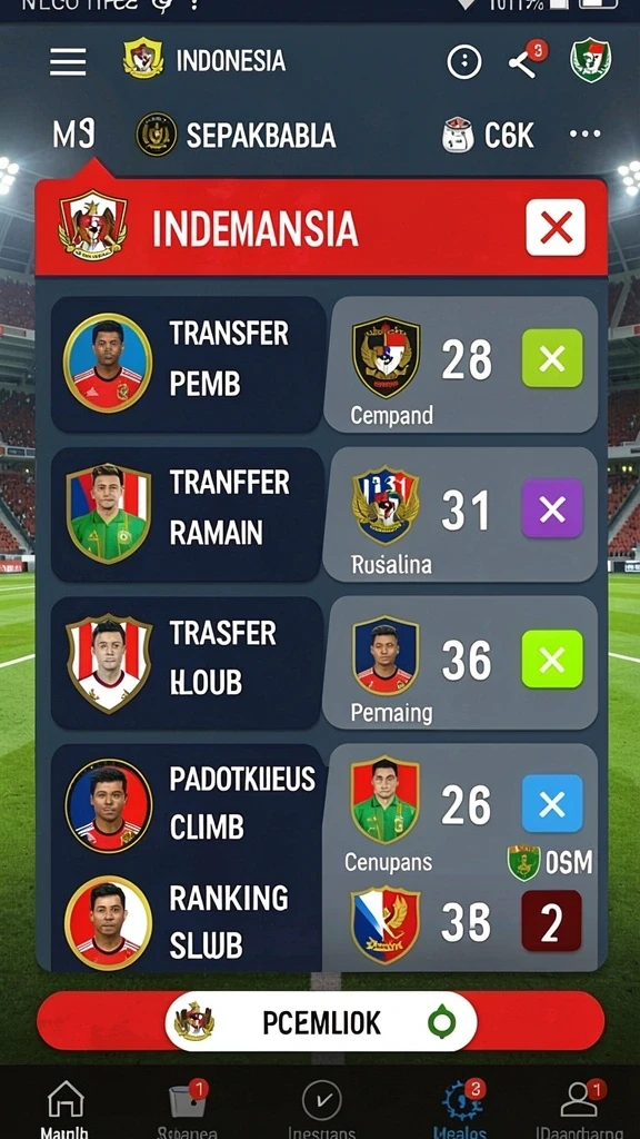 Tampilan antarmuka pengguna yang intuitif dan menarik.