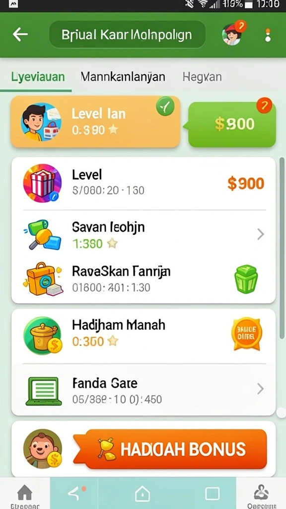 Tampilan antarmuka yang menarik dan user-friendly.