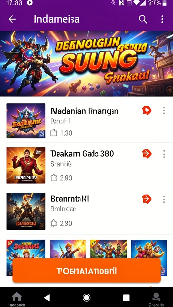 Tampilan antarmuka yang menarik dan intuitif.