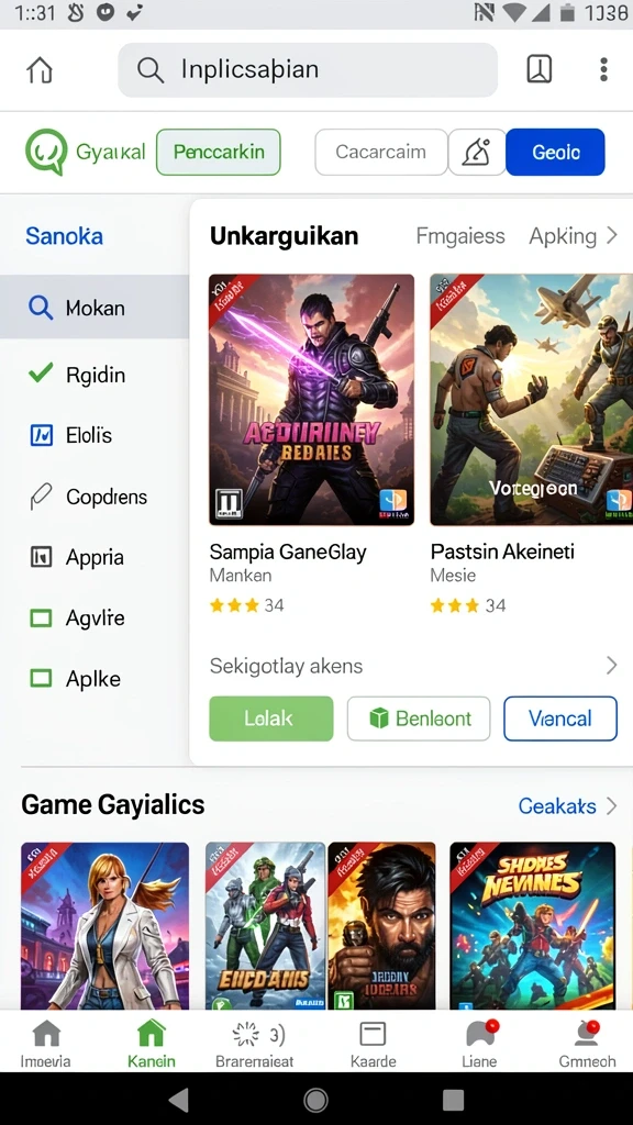 Beragam jenis permainan untuk dicoba setiap hari.