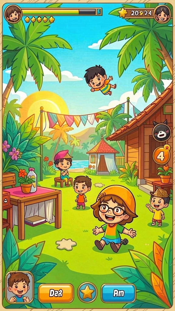 Tampilan layar utama dengan berbagai pilihan slot yang menarik.