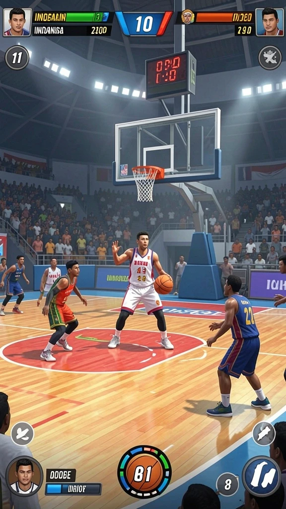 Screenshot dari gameplay yang intens dan menantang.