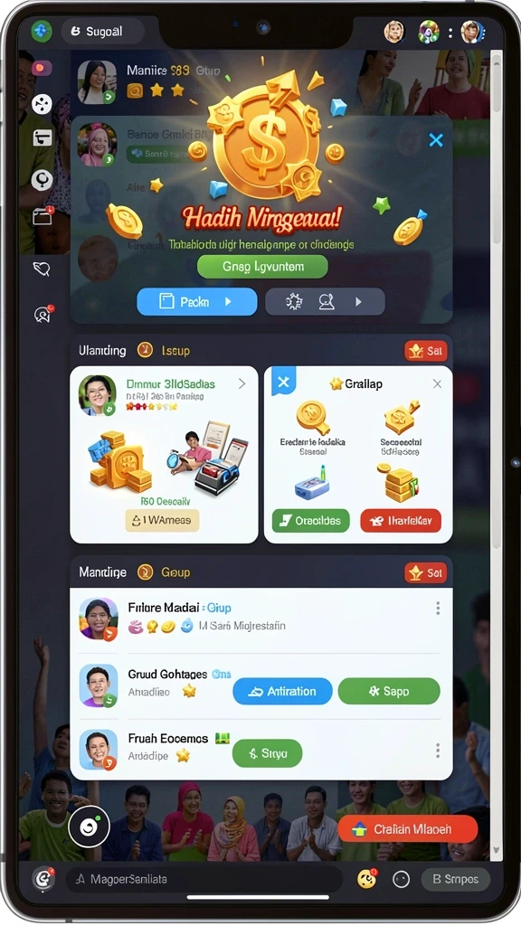 Mode permainan seru yang dapat dipilih sesuai keinginan.