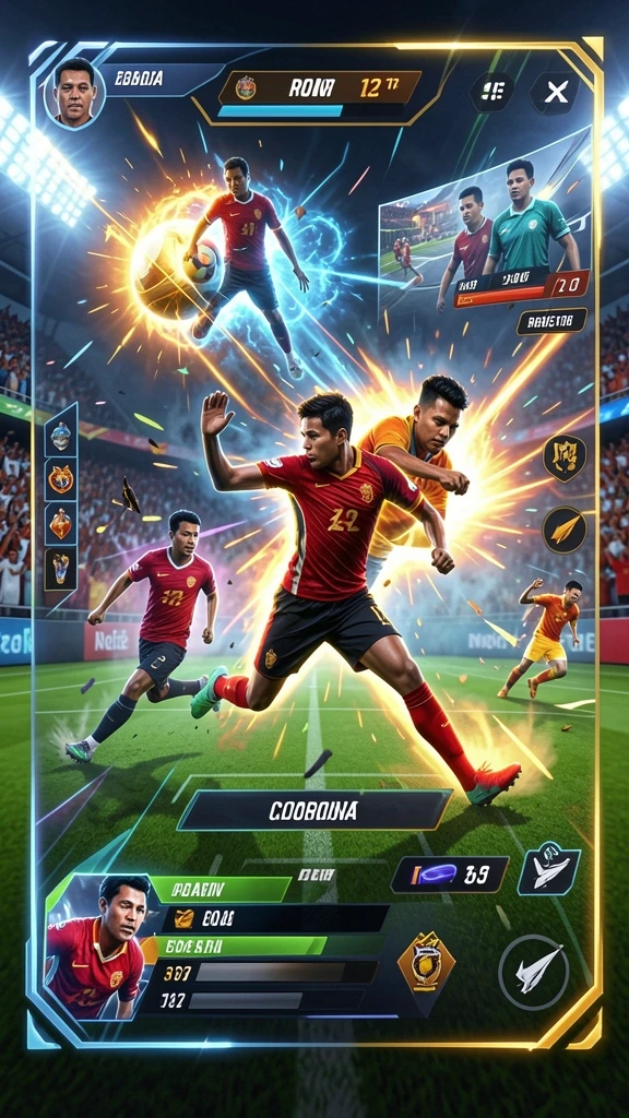 Screenshot momen kompetitif dalam permainan yang seru.