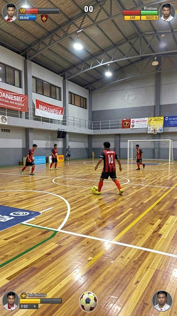 Screenshot gameplay di level yang seru.