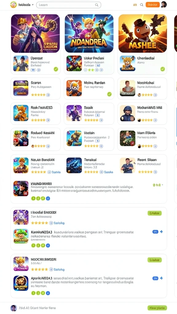 Screenshot menunjukkan tampilan awal permainan yang menarik.